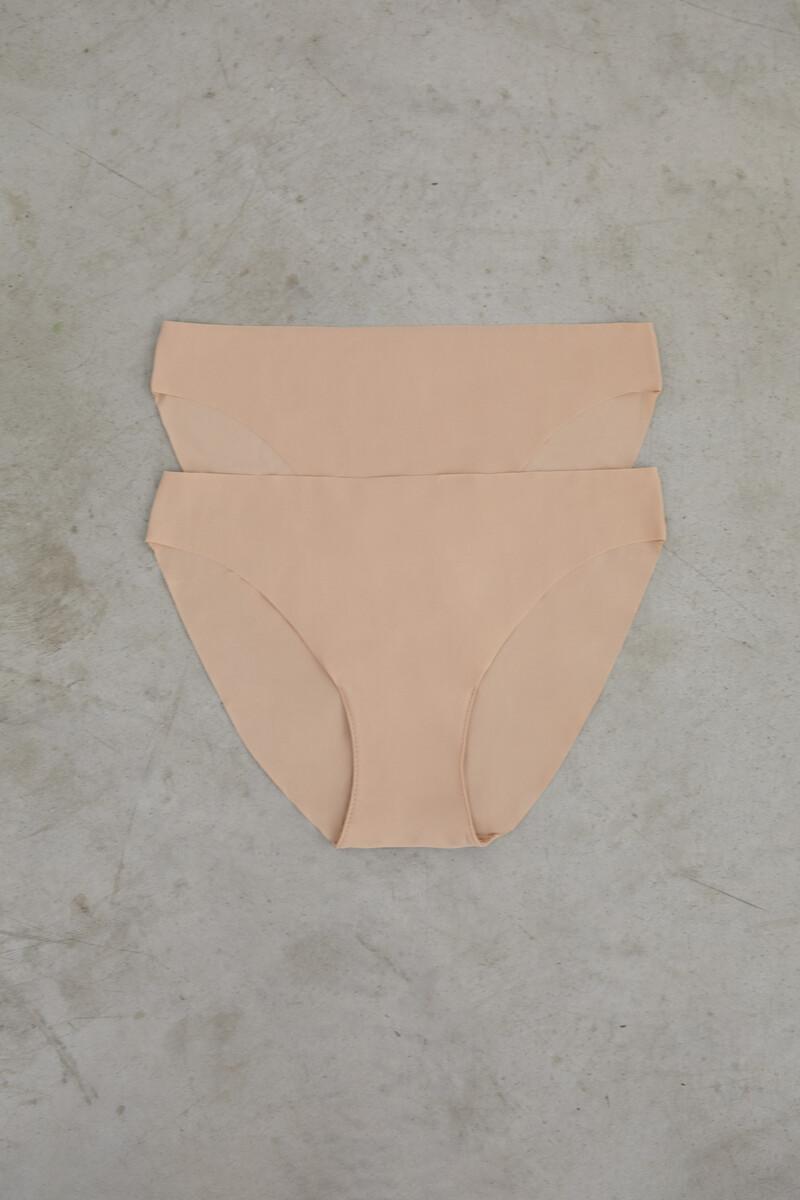 Women'secret Pack 2 Bragas Clásicas Nude Laser Cut