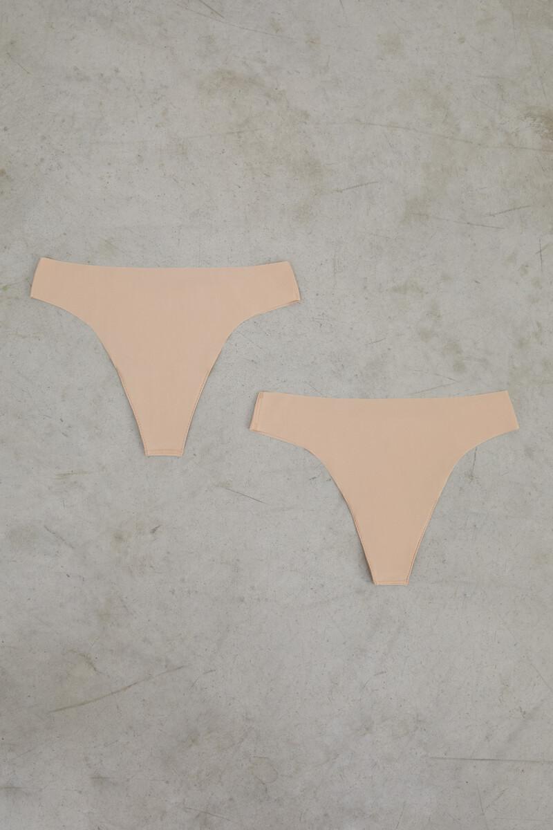 Women'secret Pack 2 Tangas Nude Laser Cut