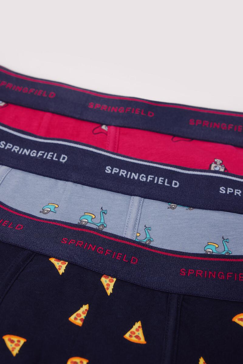 Women'secret Pack 3 Boxers Motivo "Italia"
