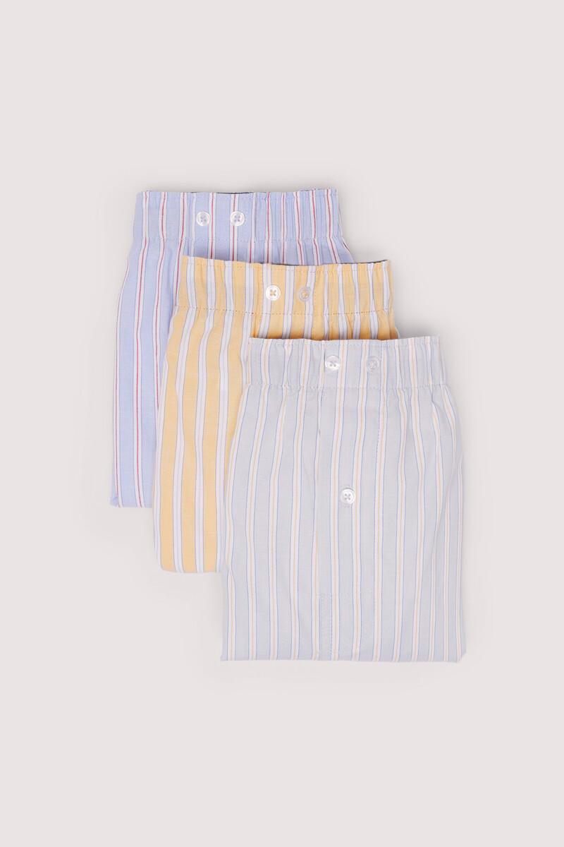 Women'secret Pack 3 Boxers Rayas