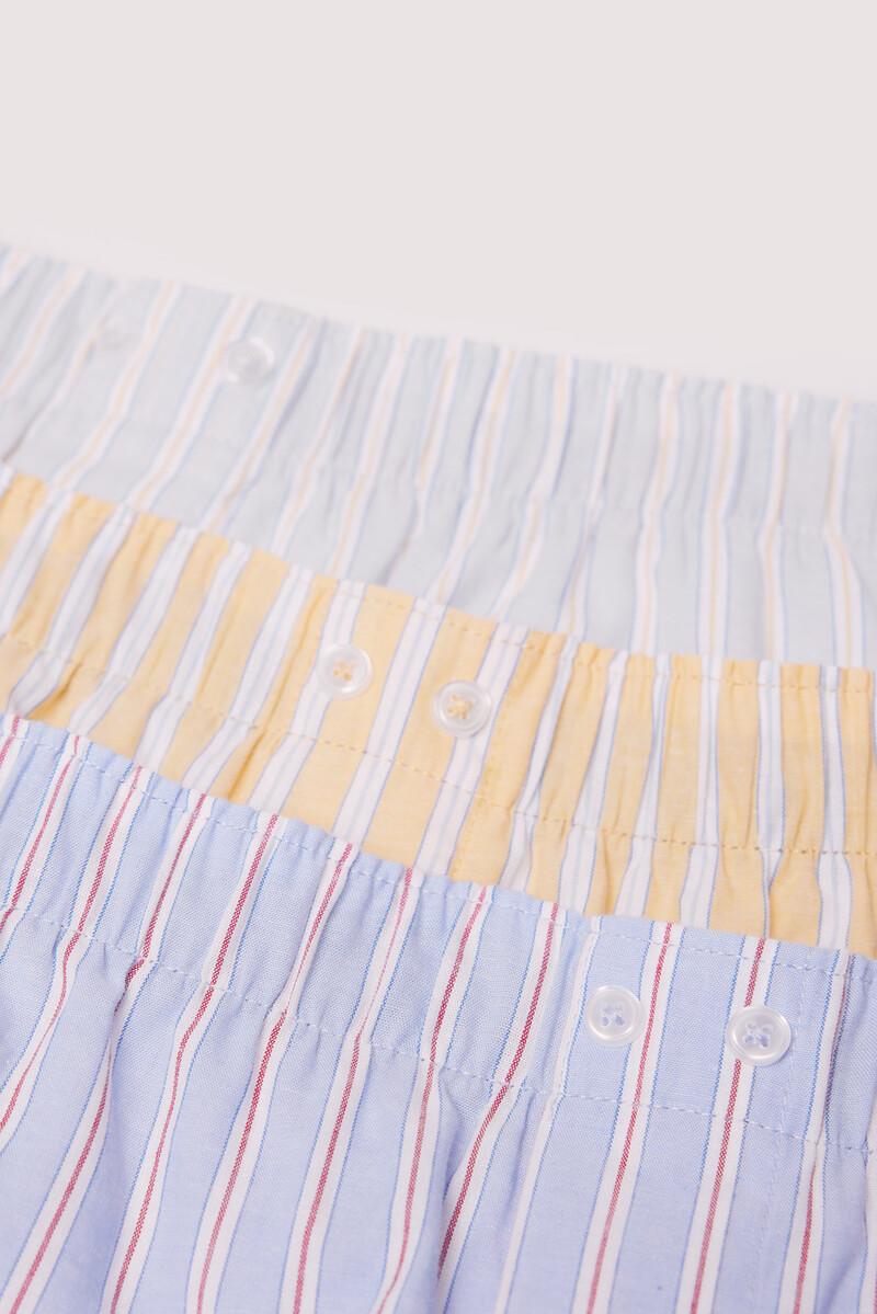 Women'secret Pack 3 Boxers Rayas