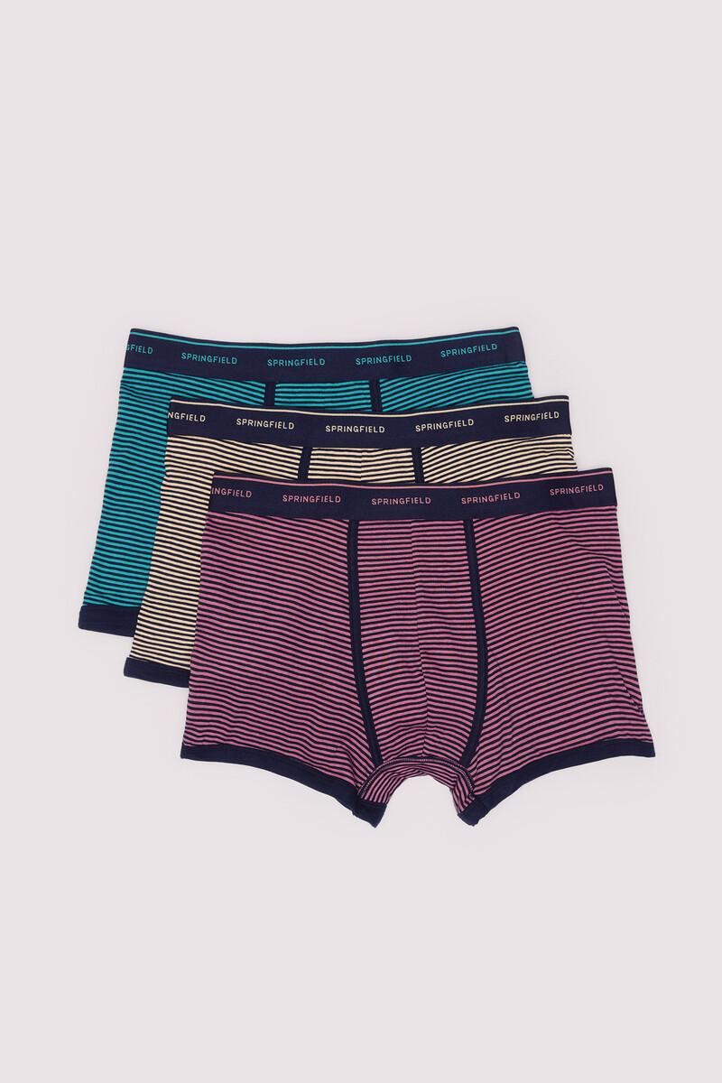 women'secret Pack 3 boxers rayas