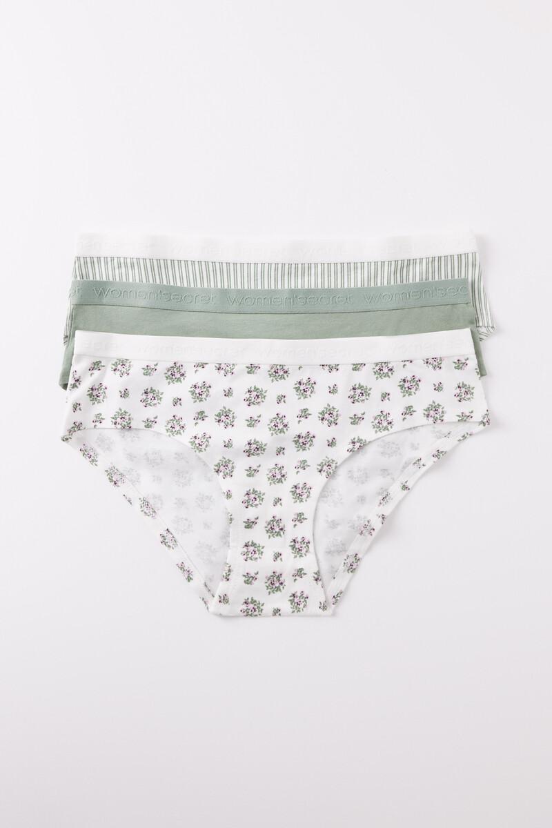 women'secret Pack 3 bragas anchas algodón logo