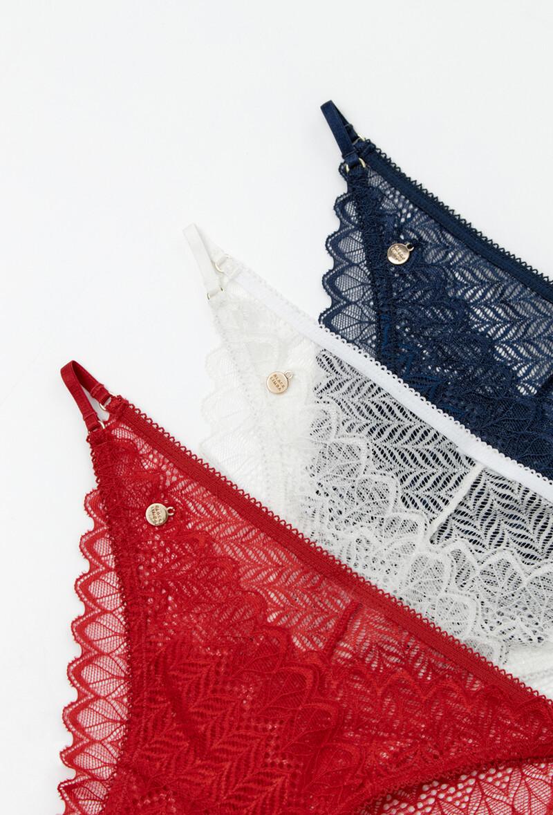 Women'secret Pack 3 Bragas Brasileñas Encaje