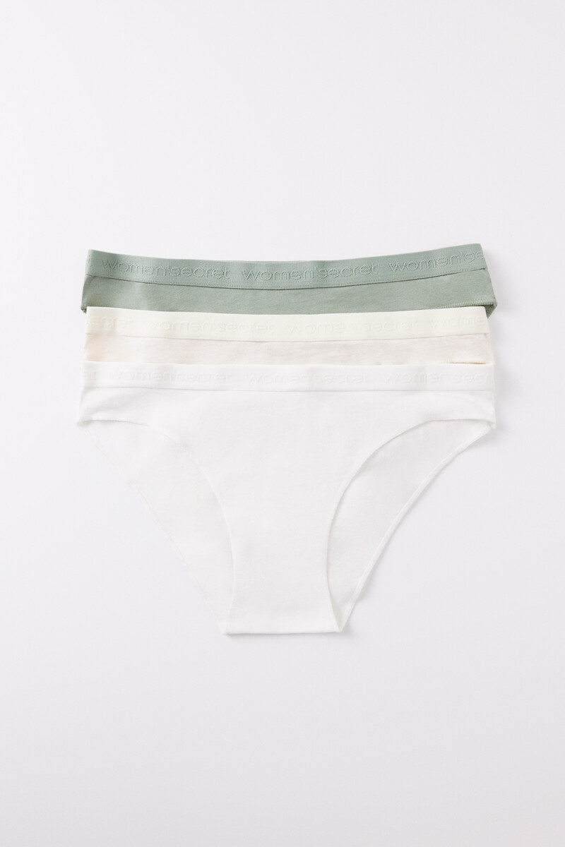 Women'secret Pack 3 Bragas Clásicas Algodón Logo