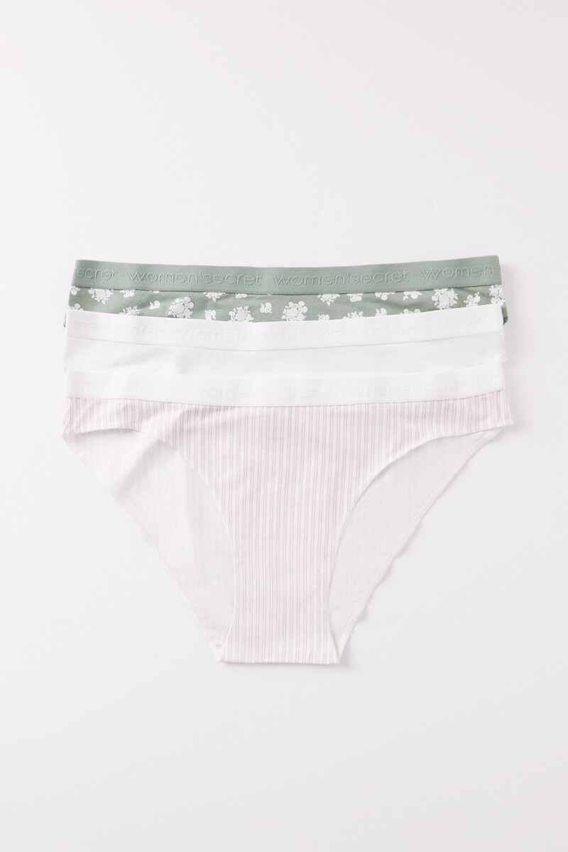 Women'secret Pack 3 Bragas Clásicas Algodón Logo