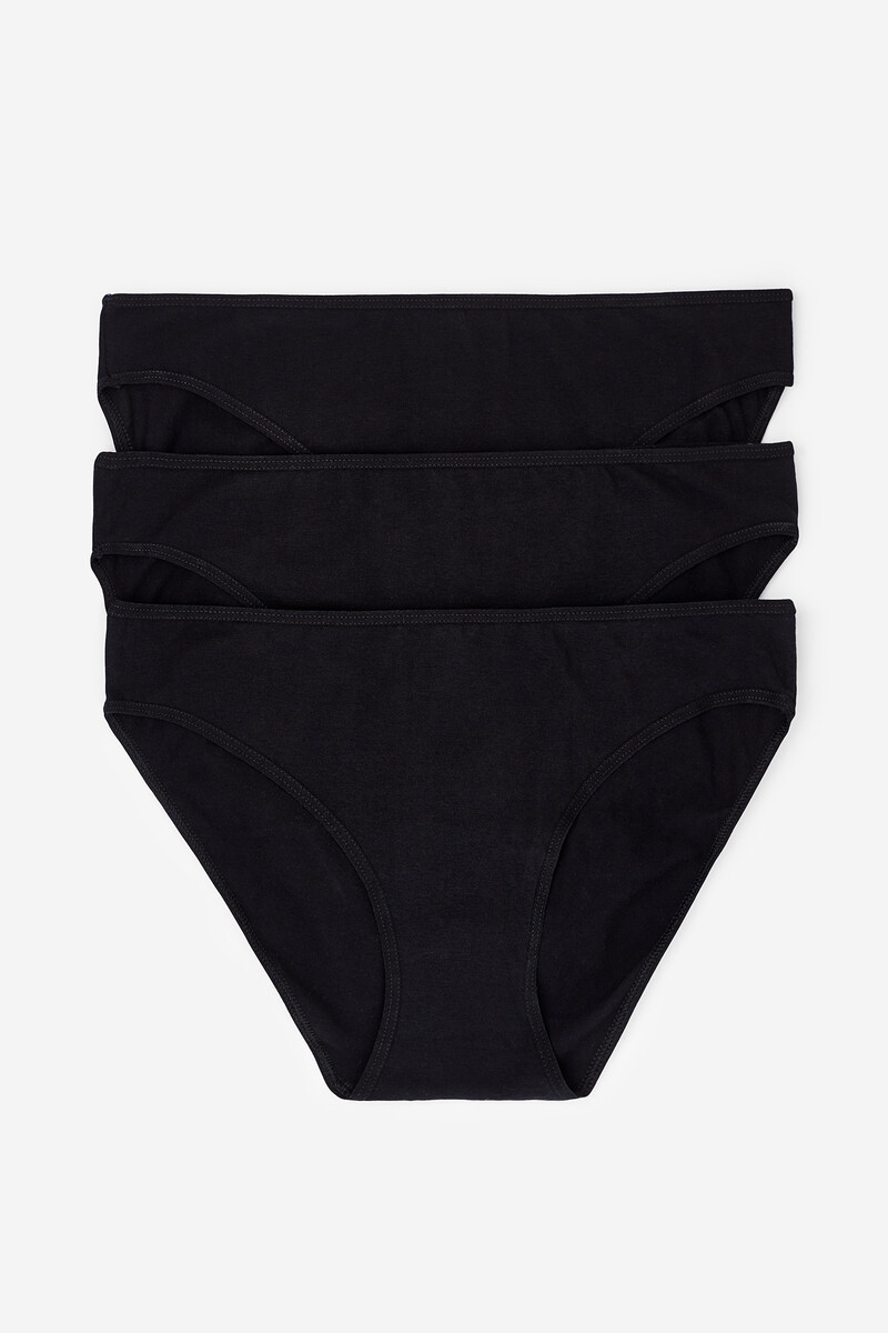 women'secret Pack 3 bragas clásicas de algodón