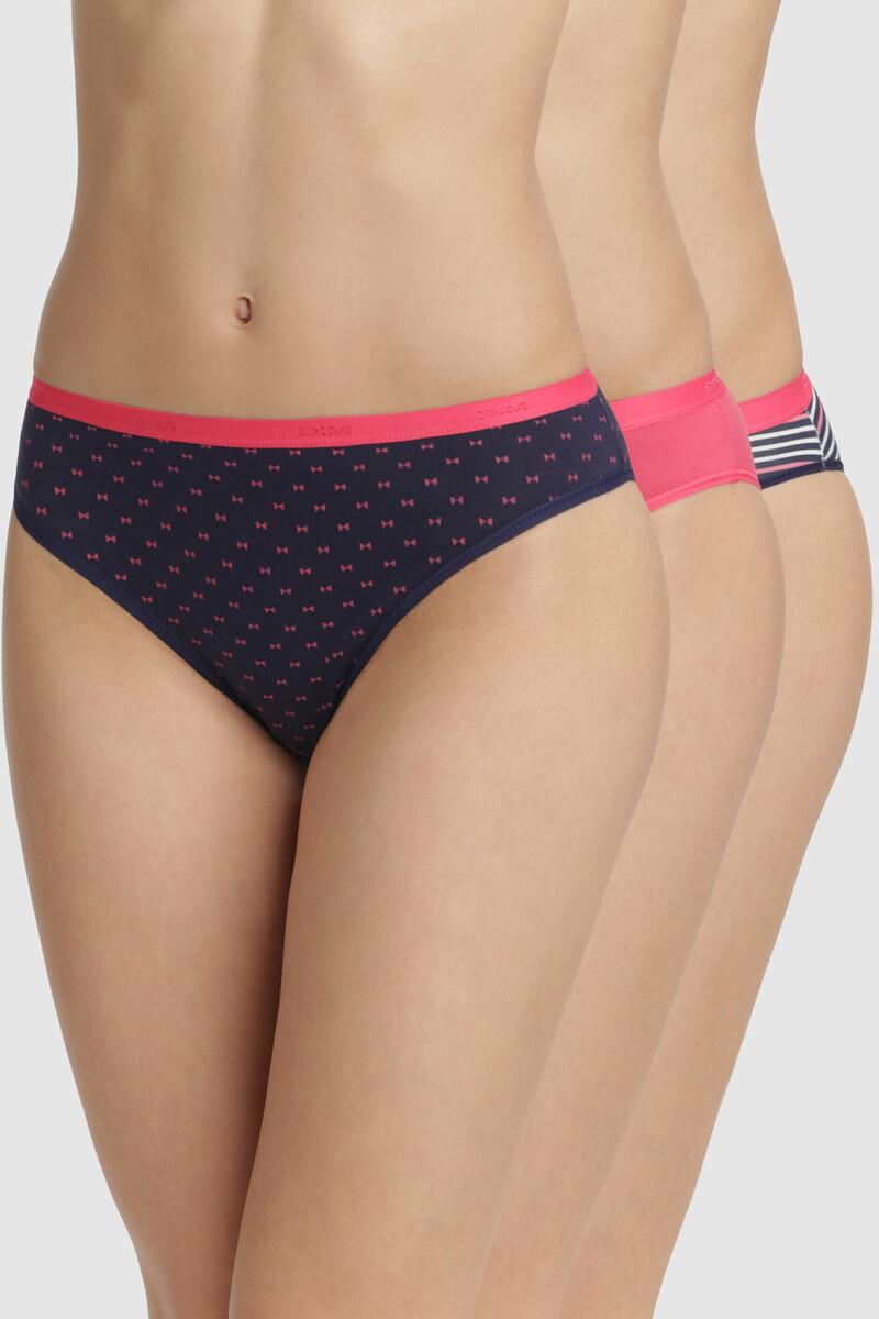 women'secret Pack 3 bragas Pockets Coton