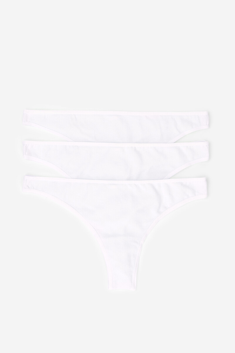 Women'secret Pack 3 Bragas Tangas De Algodón