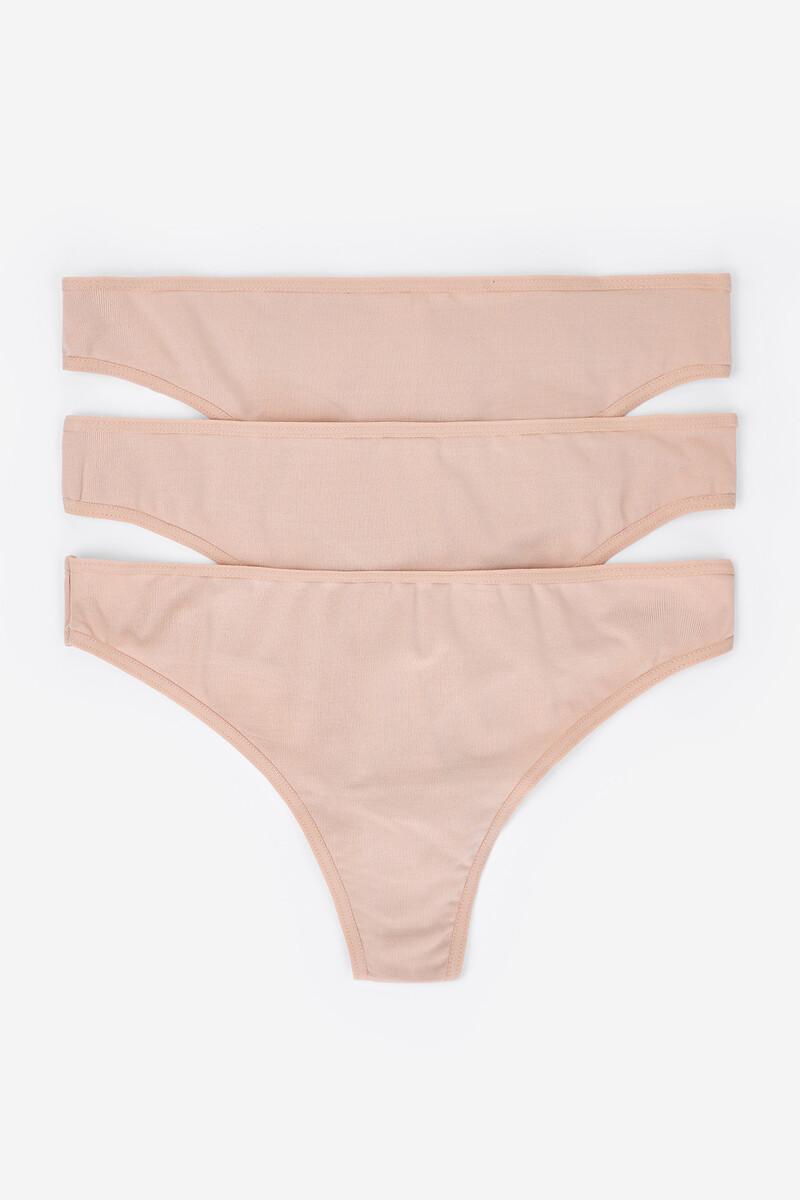 Women'secret Pack 3 Bragas Tangas De Microfibra