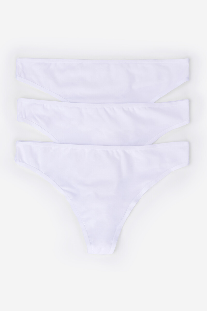 Women'secret Pack 3 Bragas Tangas De Microfibra