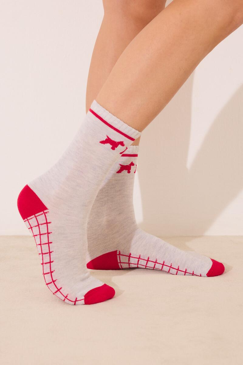 Women'secret Pack 3 Calcetines Altos Print Perros