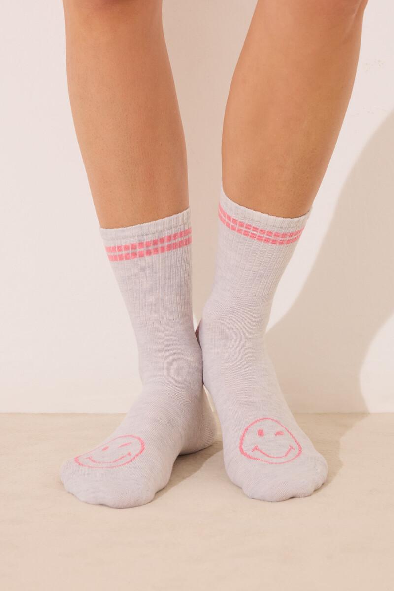 Women'secret Pack 3 Calcetines Altos Print Smiley