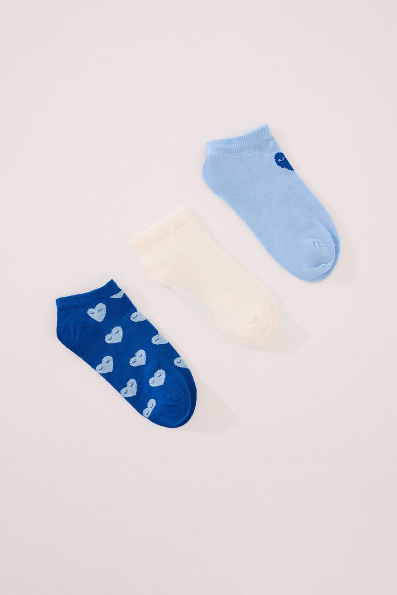 women'secret Pack 3 calcetines cortos corazones