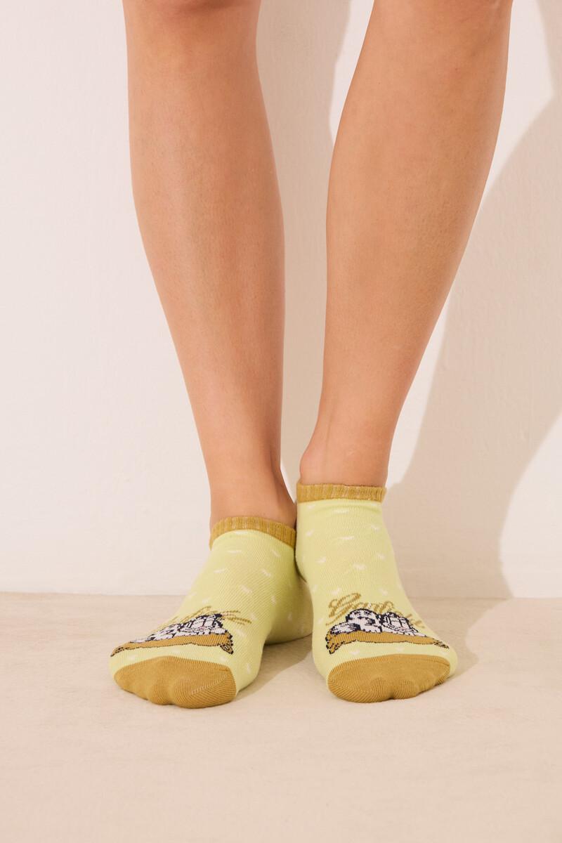 Women'secret Pack 3 Calcetines Cortos Garfield