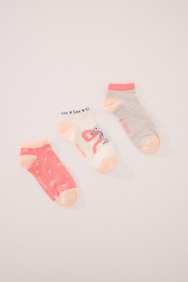 women'secret Pack 3 calcetines cortos Snoopy