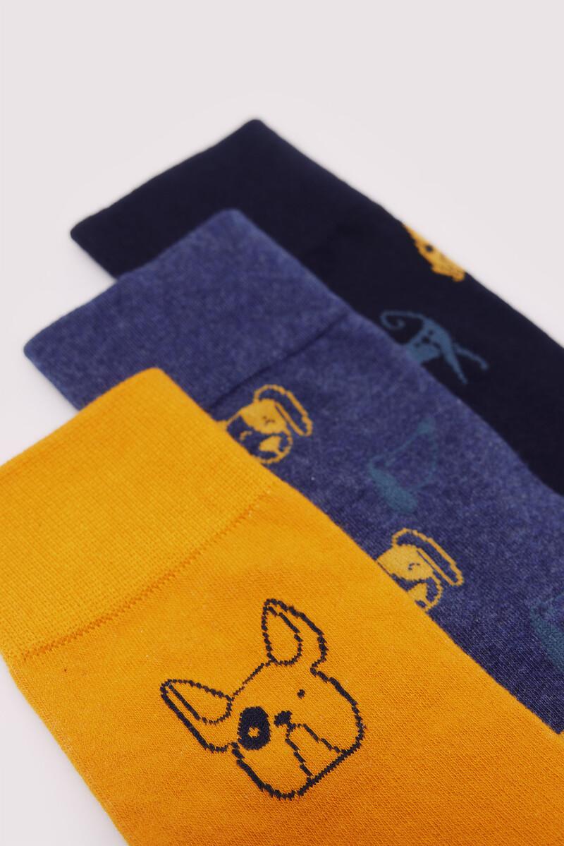 Women'secret Pack 3 Calcetines Jacquard Perros