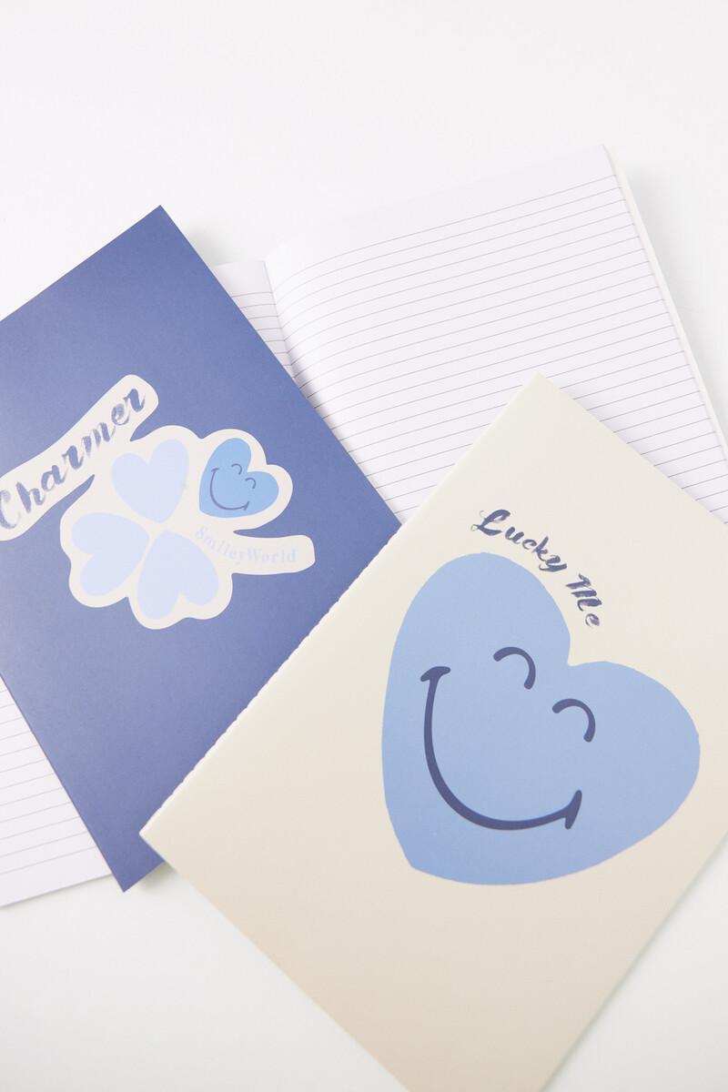 Women'secret Pack 3 Libretas Azules Smiley