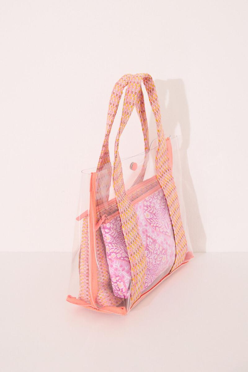 Women'secret Pack 3 Neceseres Rafia Rosa