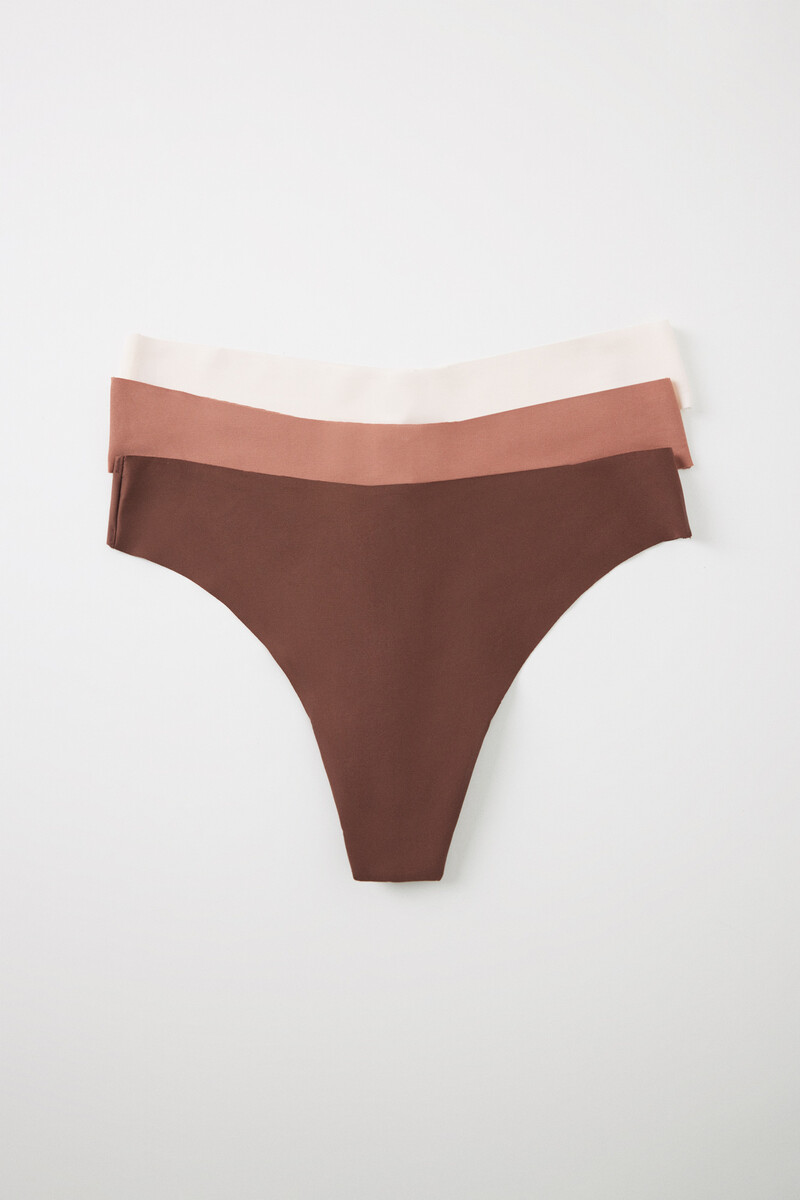 women'secret Pack 3 tangas microfibra