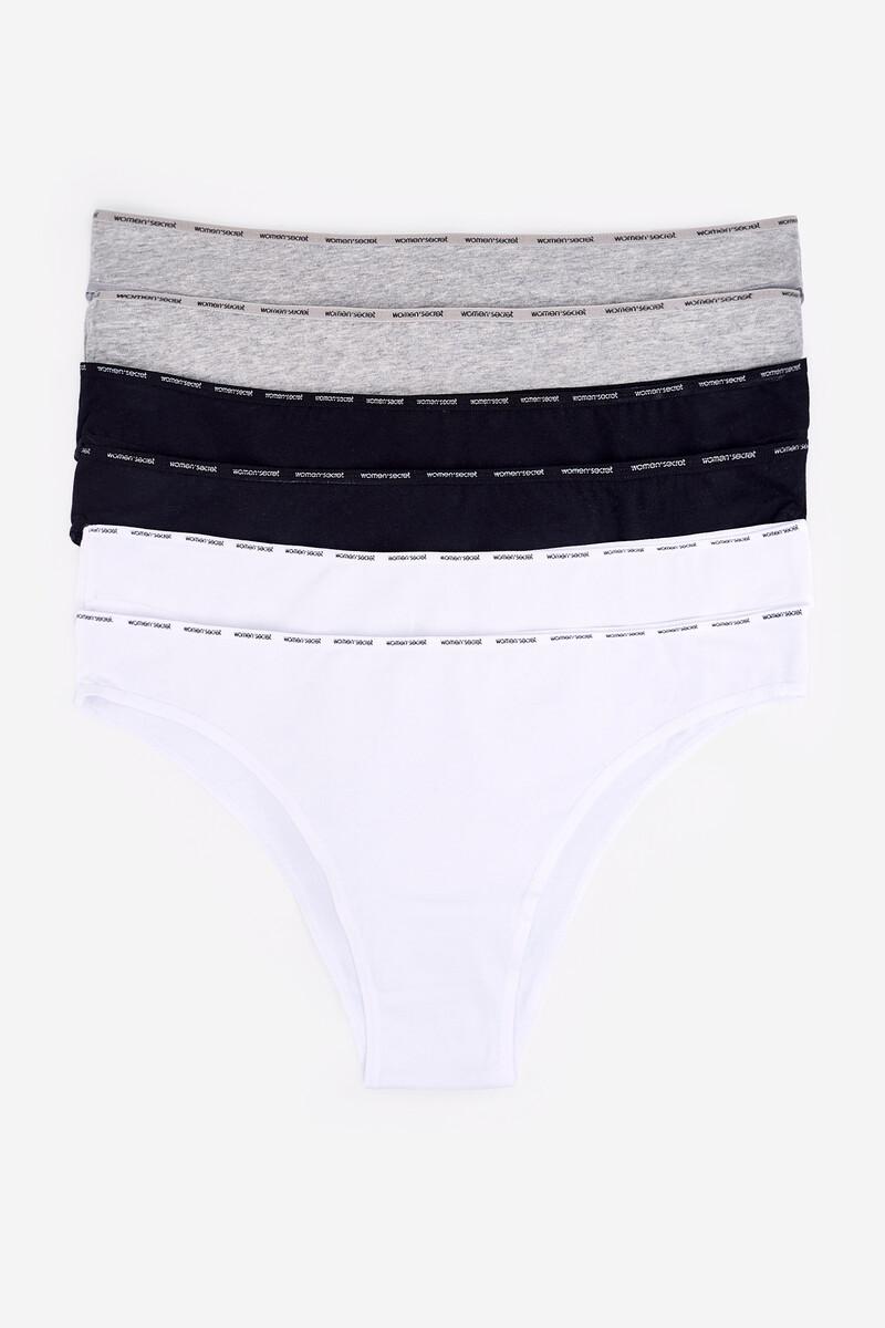 women'secret Pack 6 bragas brasileñas de algodón
