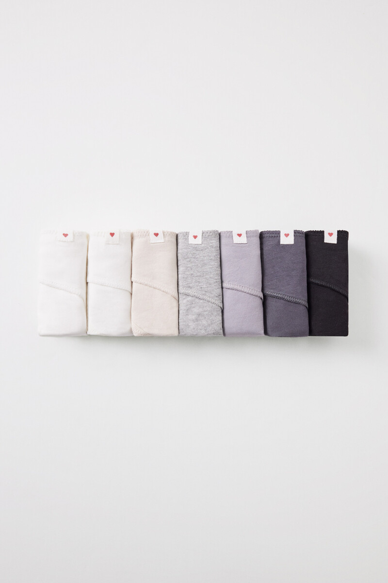 Women'secret Pack 7 Bragas Clásicas Algodón