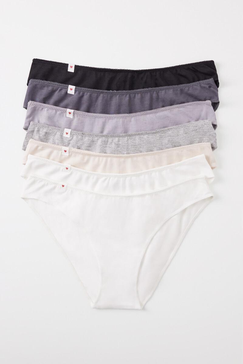 Women'secret Pack 7 Bragas Clásicas Algodón