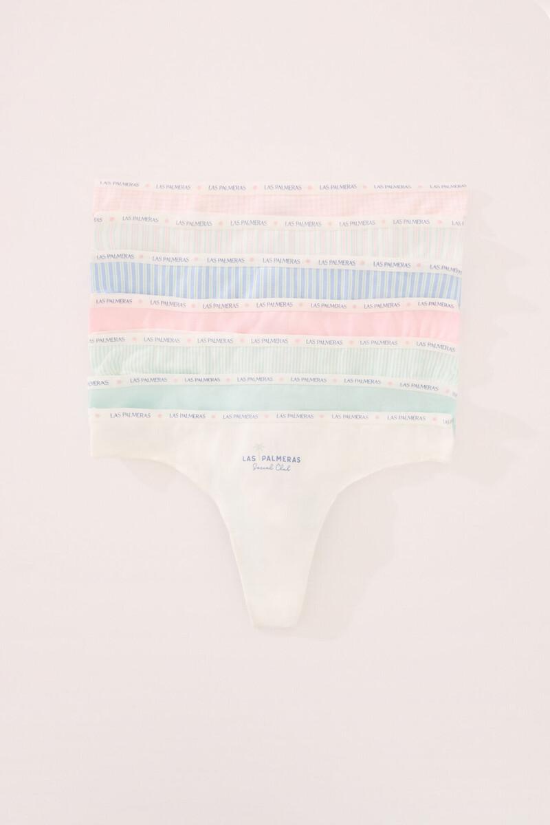 women'secret Pack 7 tangas algodón mix prints