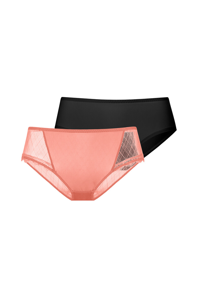 women'secret Pack de 2 bragas clásicas hipster