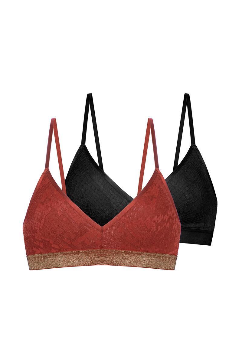 Women'secret Pack De 2 Bralettes De Lúrex