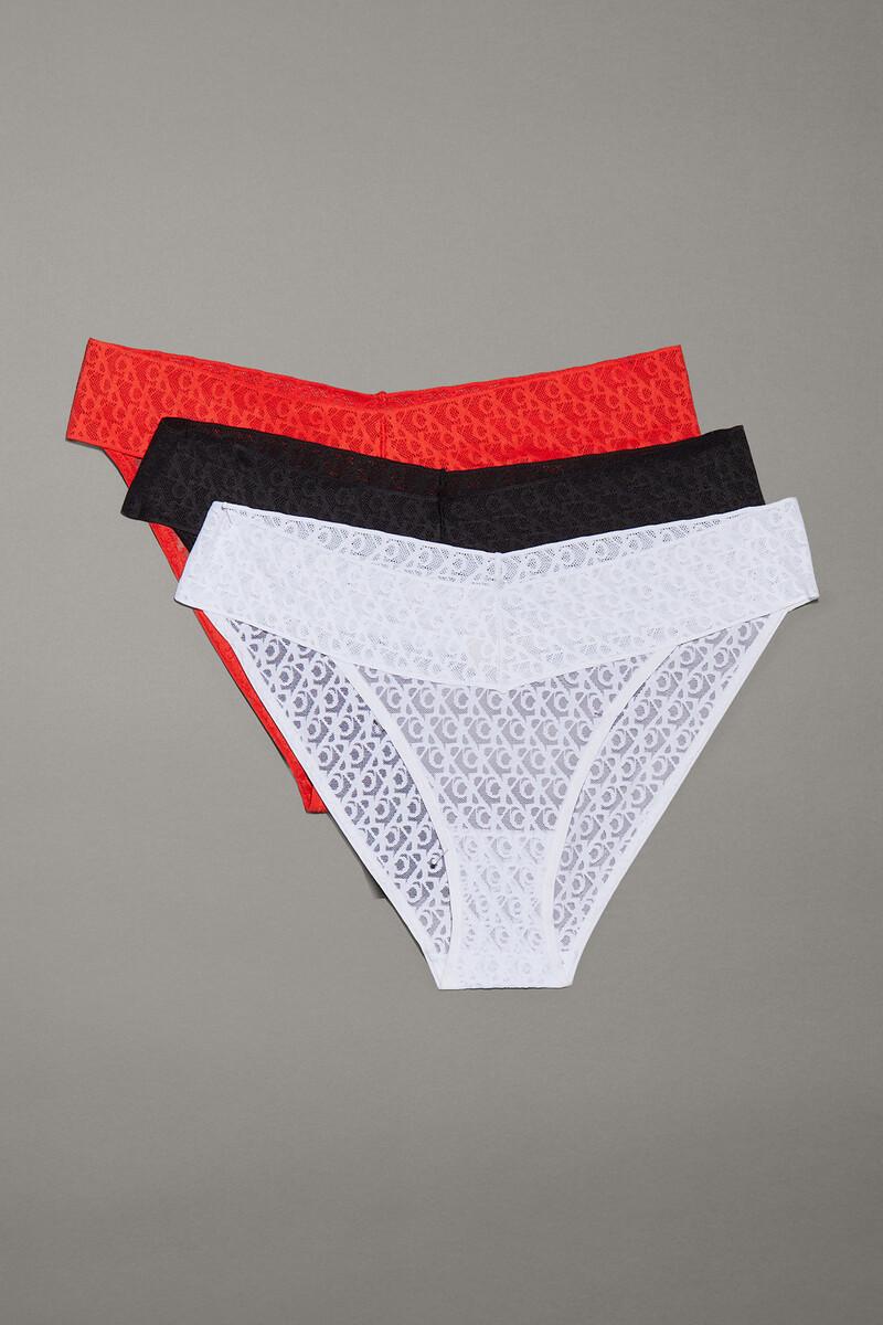 Women'secret Pack De 3 Bragas Encaje