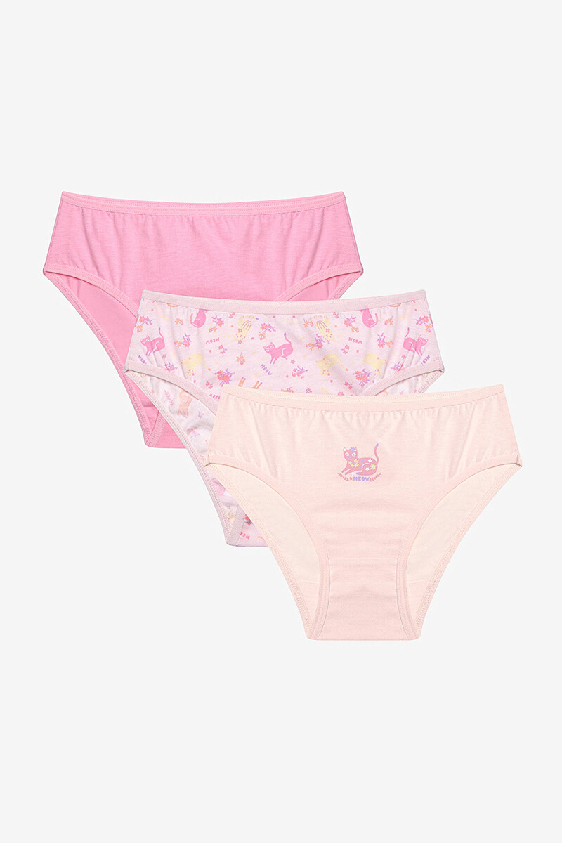 women'secret Pack de 3 bragas niña