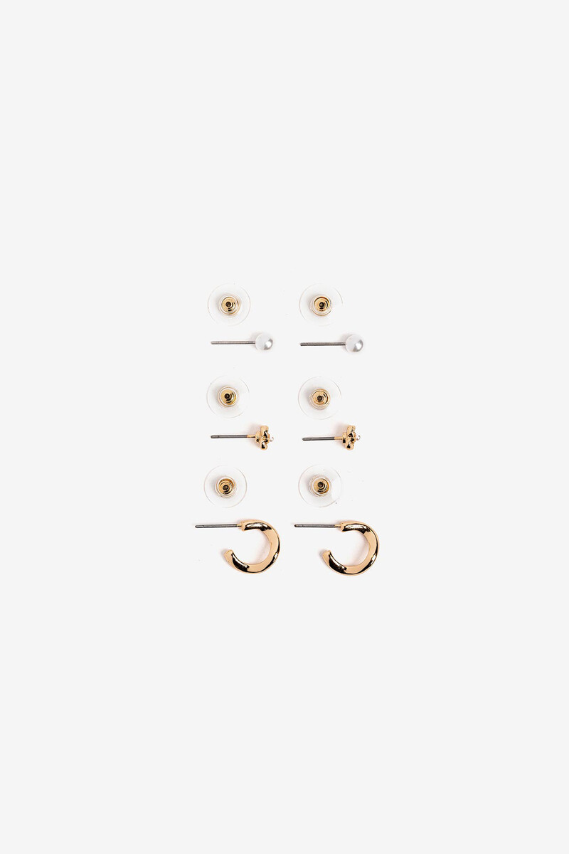 women'secret Pack de 3 pendientes florales