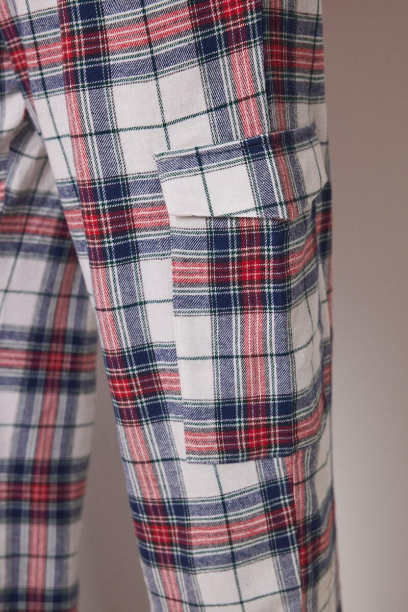 Women'secret Pantalón Cargo 100% Algodón Cuadros