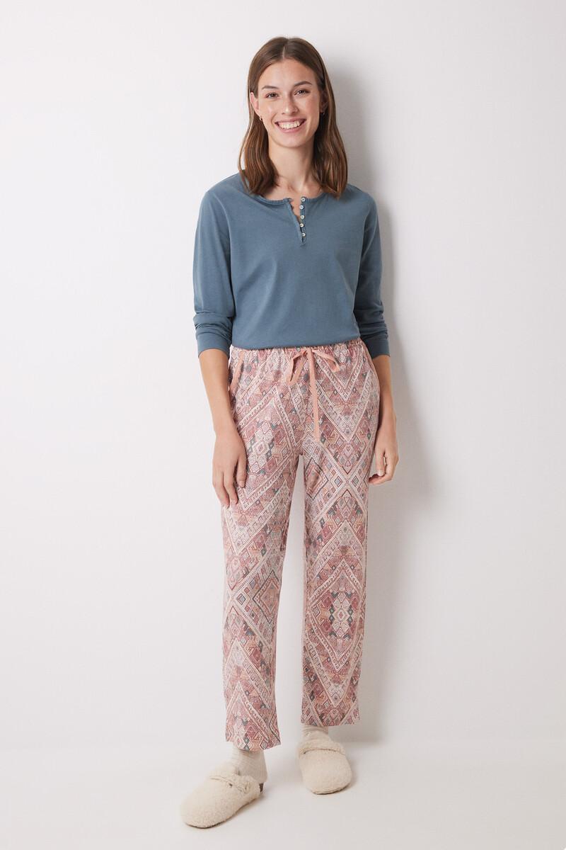 women'secret Pantalón carrot rosa súper soft