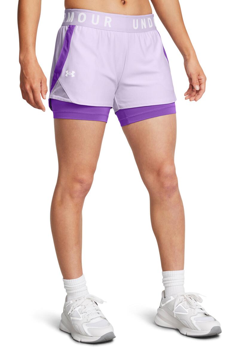 Women'secret Pantalón Corto Púrpura