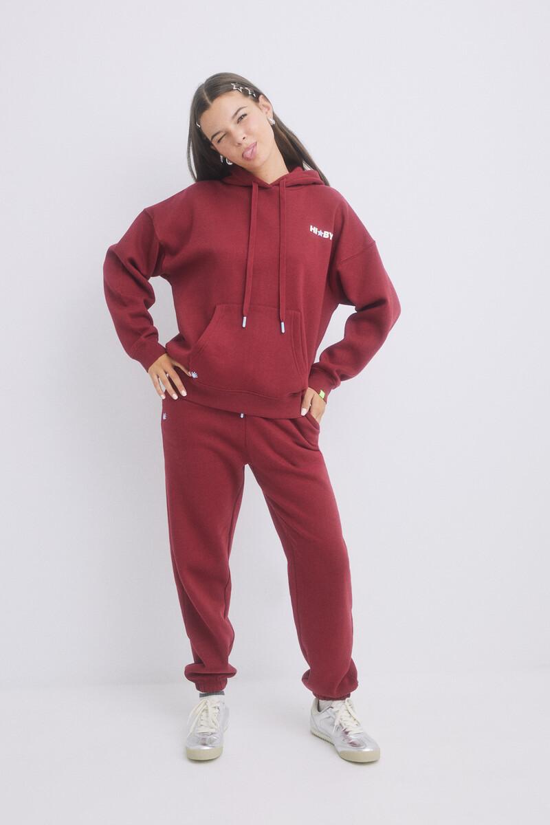 Women'secret Pantalón Jogger Felpa Rojo