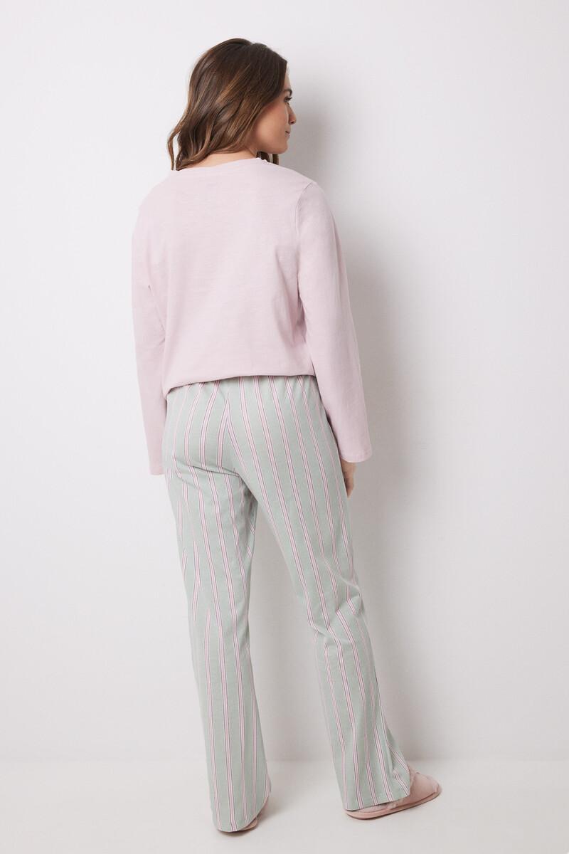 Women'secret Pantalón Largo 100% Algodón Rayas