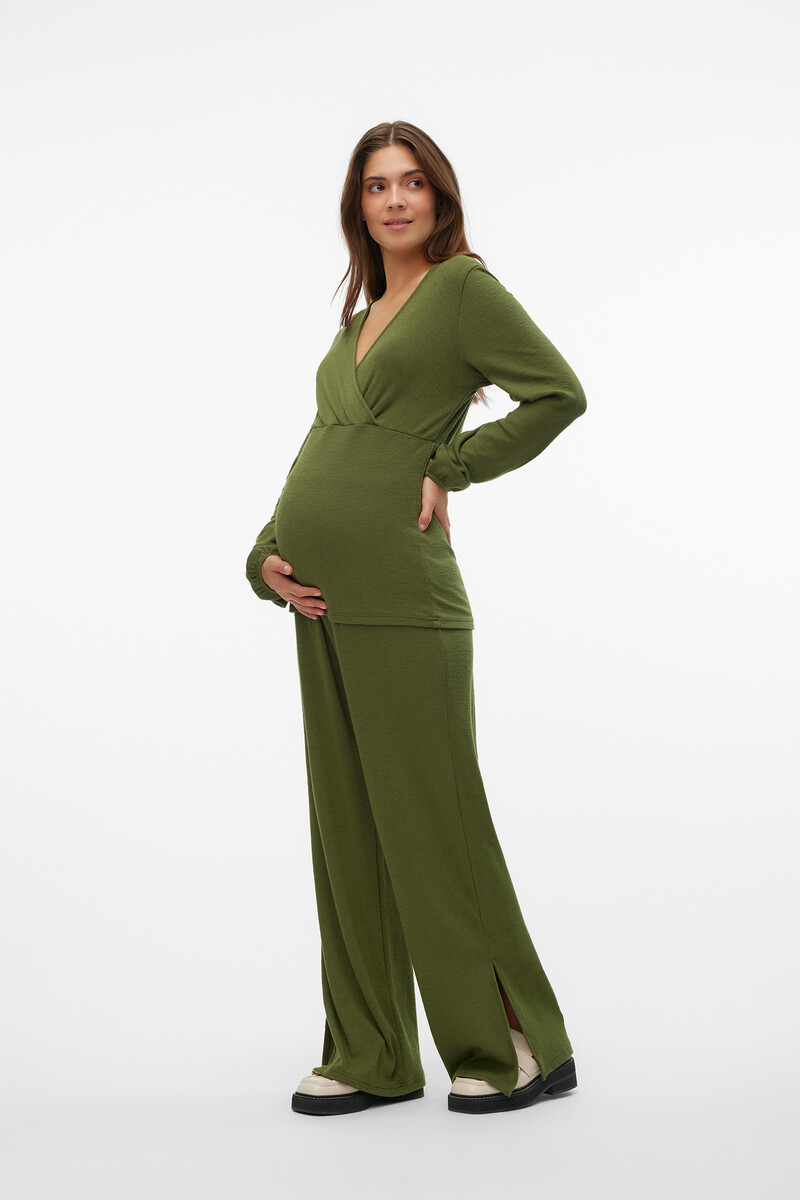 women'secret Pantalón largo de algodón maternity
