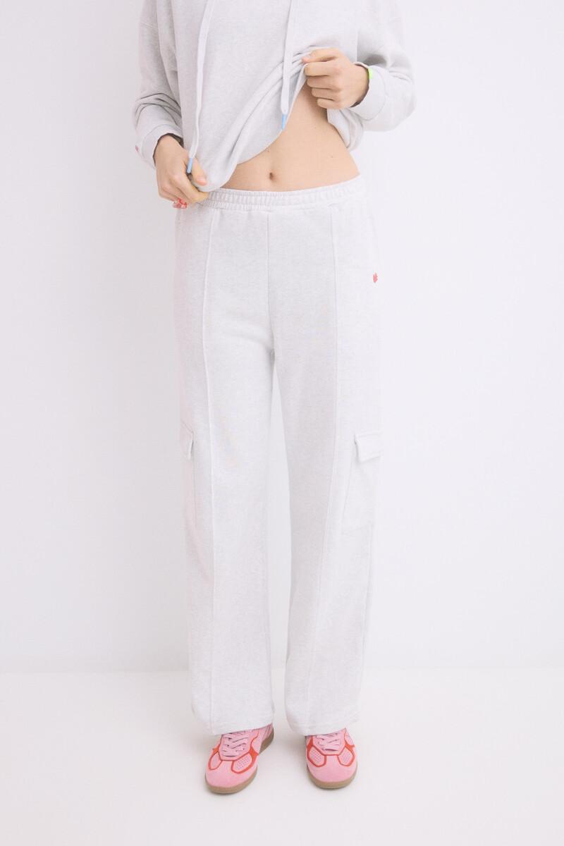 Women'secret Pantalón Largo Flare Felpa Gris