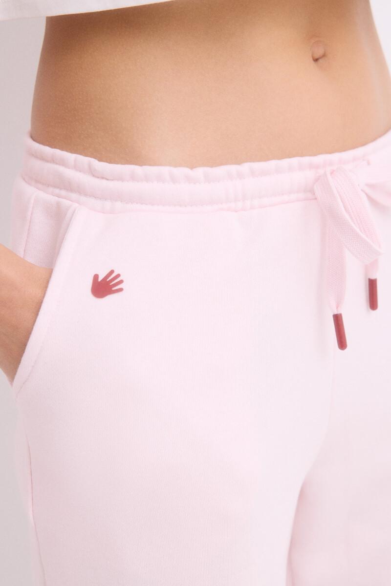 Women'secret Pantalón Largo Jogger Felpa Rosa