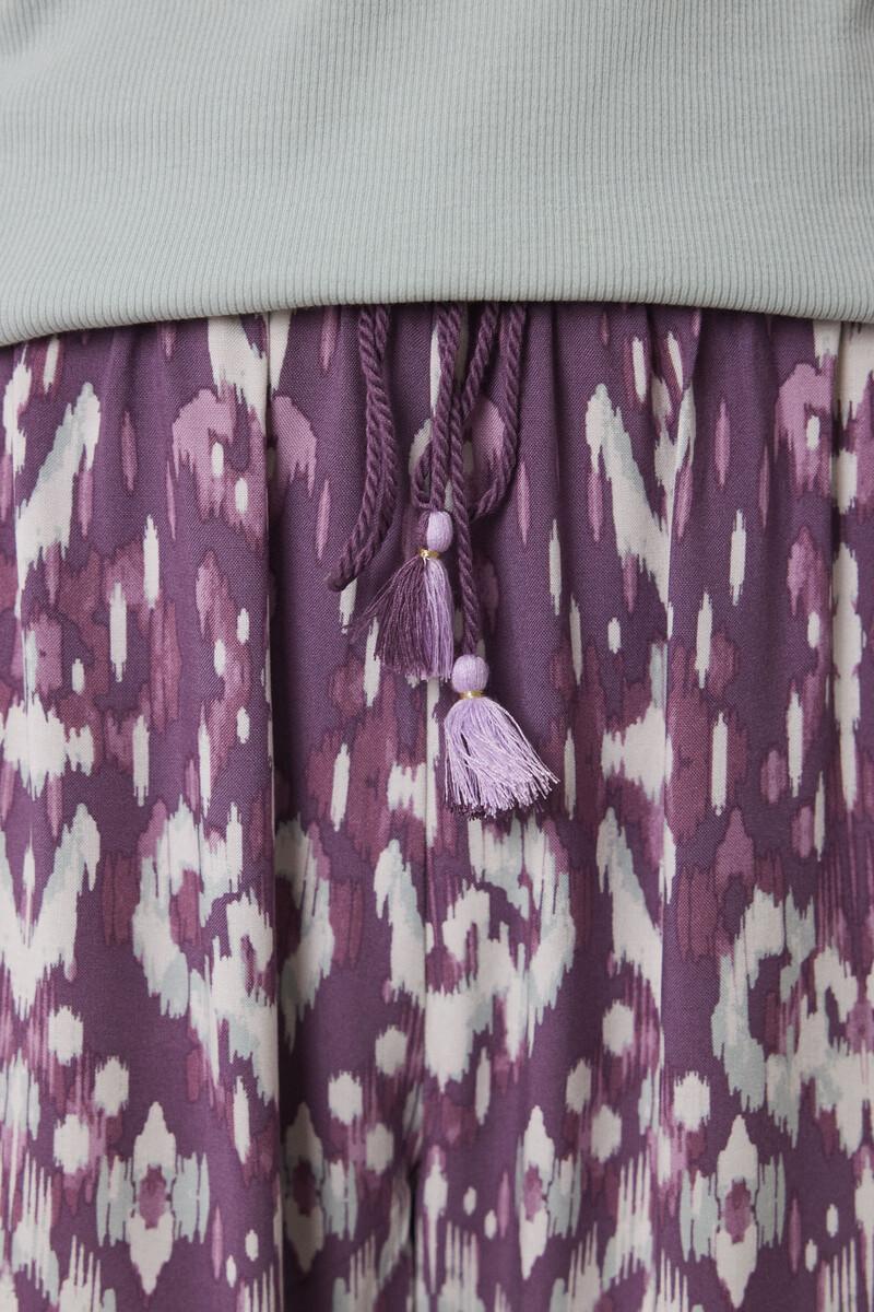 Women'secret Pantalón Largo Viscosa Estampado Ikat