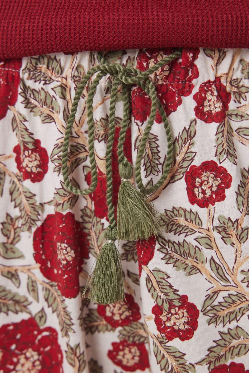 Women'secret Pantalón Pijama Flores 100% Algodón