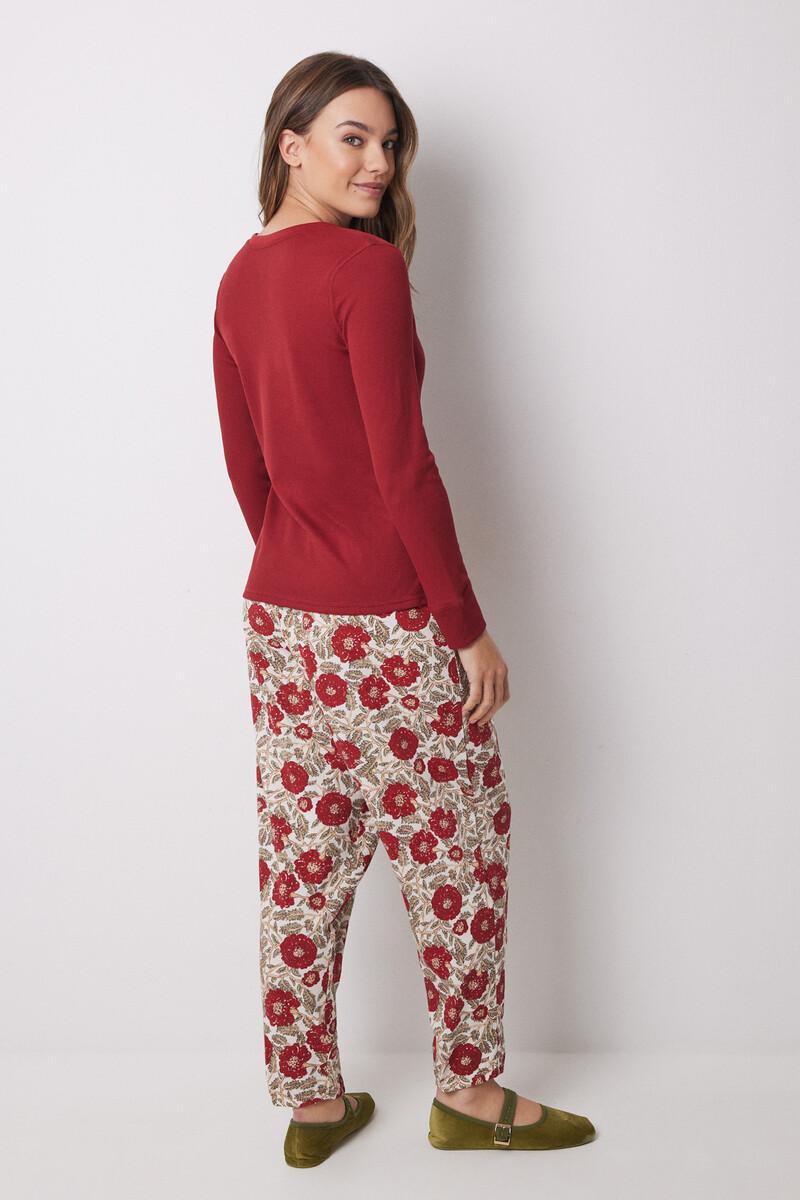 Women'secret Pantalón Pijama Flores 100% Algodón