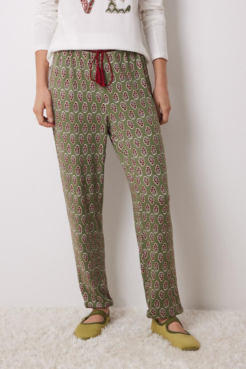 Women'secret Pantalón Pijama Flores Súper Soft
