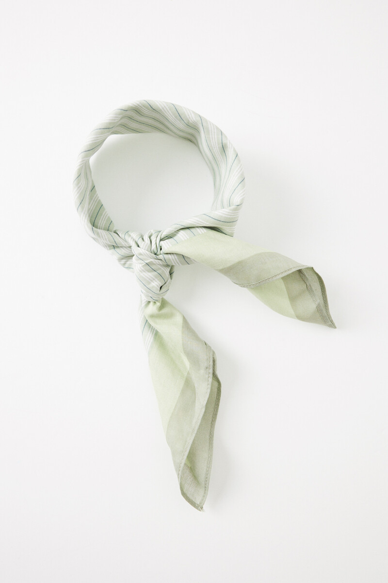 Women'secret Pañuelo Para Cuello Rayas Verde
