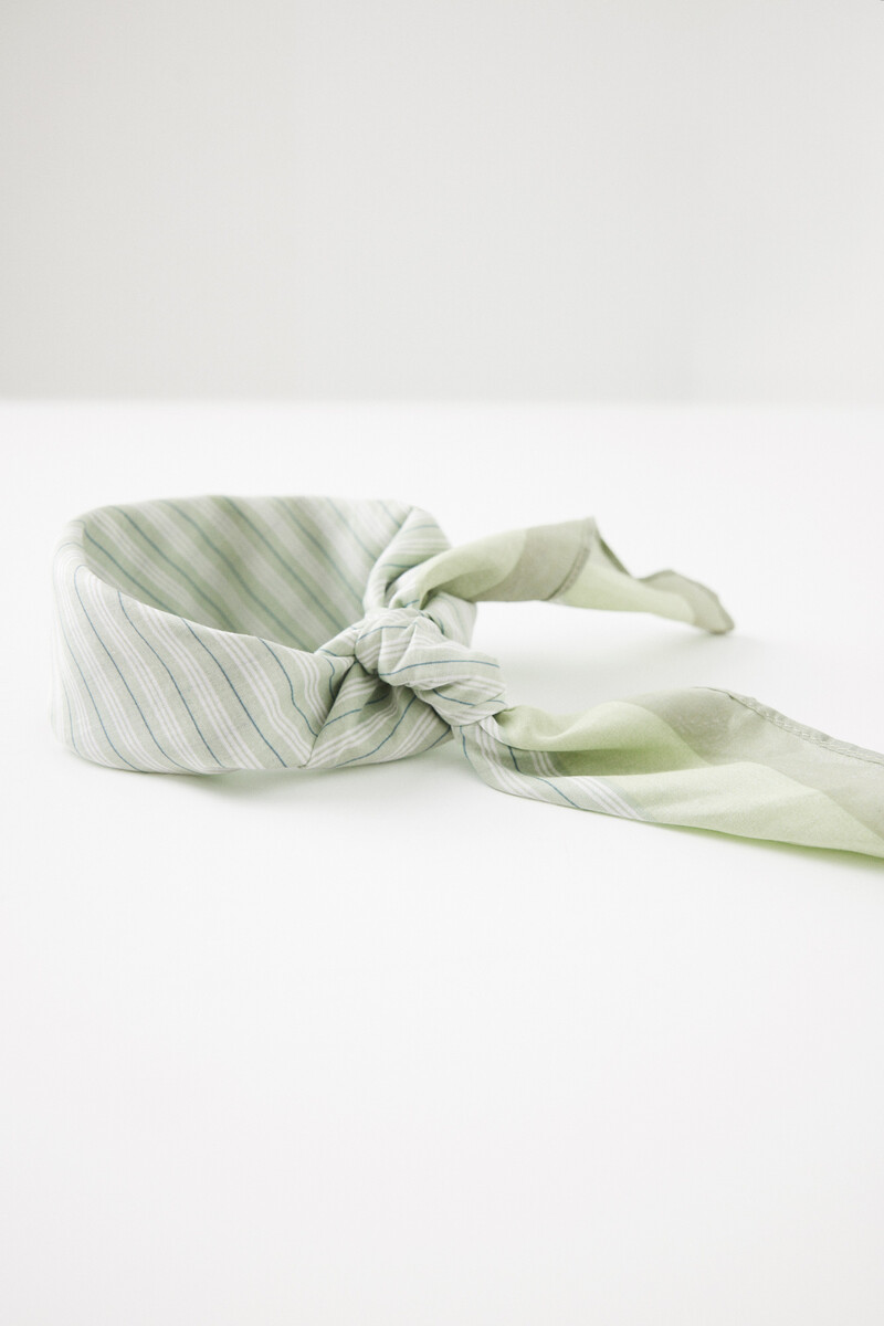 Women'secret Pañuelo Para Cuello Rayas Verde