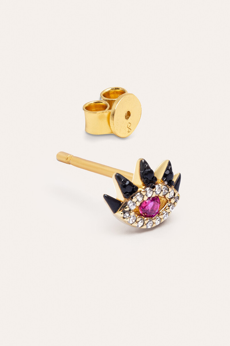 Women'secret Pendiente Suelto Eye Colors Baño Oro