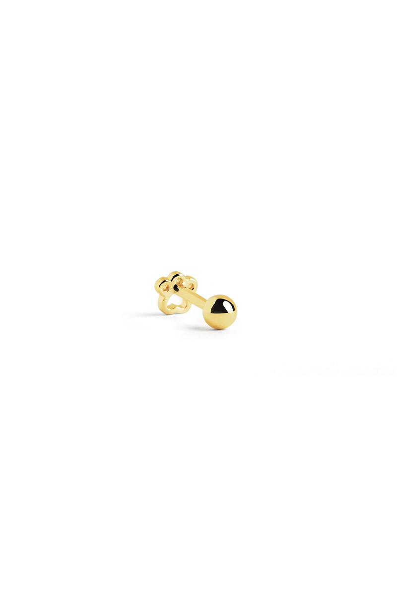 Women'secret Pendiente Suelto Mini Paw Oro