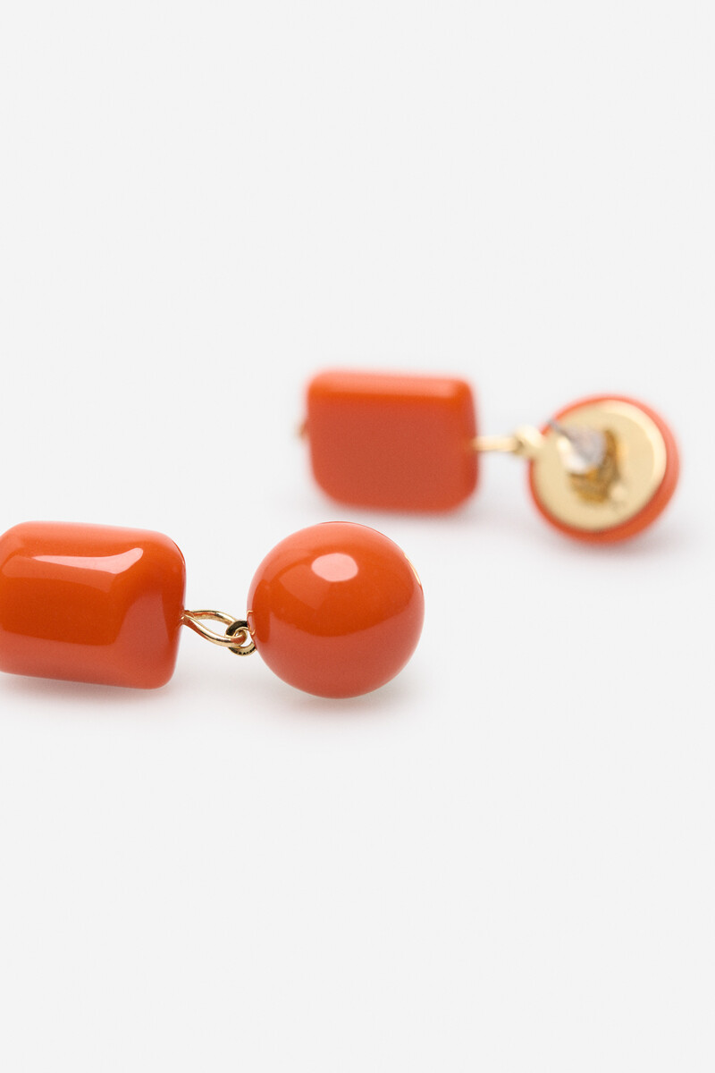 Women'secret Pendientes Doble Piedra